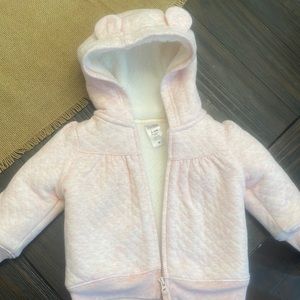 Girls 3-6 month lined hooded jacket